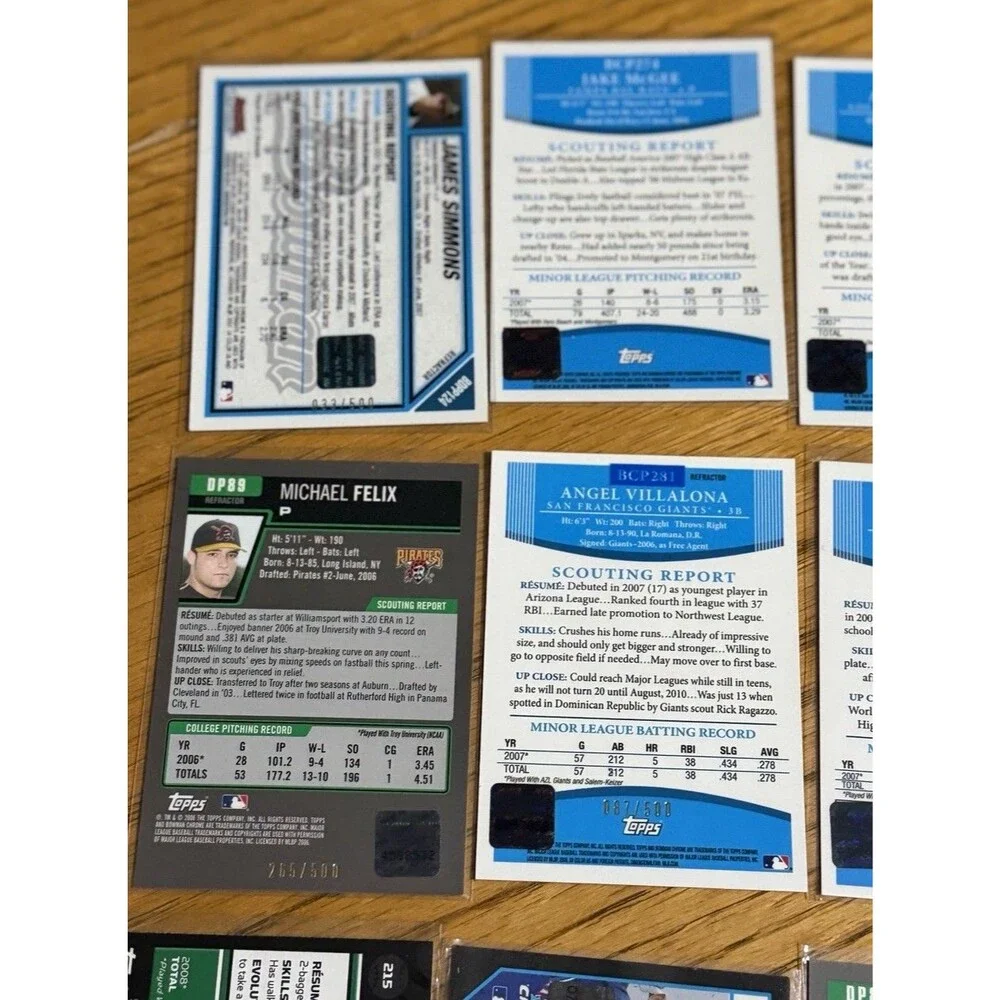Bowman Chrome Baseball Prospect Autograph Relic Lot 49 Cards Seager Montero